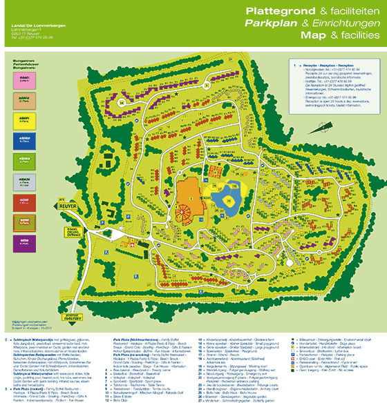 Plattegrond Landal De Lommerbergen - geplaatst door Huurtent.be