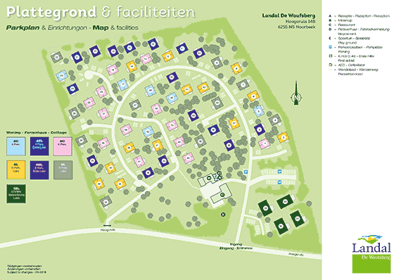 Plattegrond Landal De Waufsberg - geplaatst door Huurtent.be