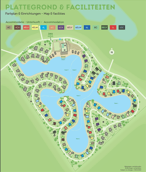 Plattegrond Landal Drentse Lagune - geplaatst door Huurtent.be