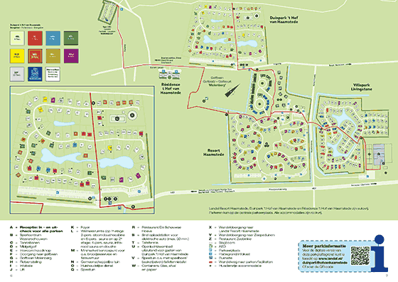 Plattegrond Landal Duinpark 't Hof van Haamstede - geplaatst door Huurtent.be