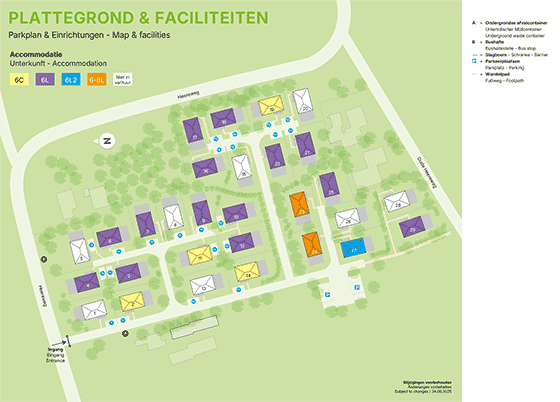 Plattegrond Landal Duynvallei - geplaatst door Huurtent.be