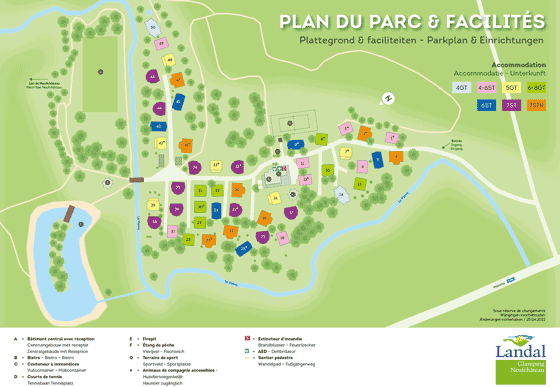 Plattegrond Landal Glamping Neufchâteau - geplaatst door Huurtent.be