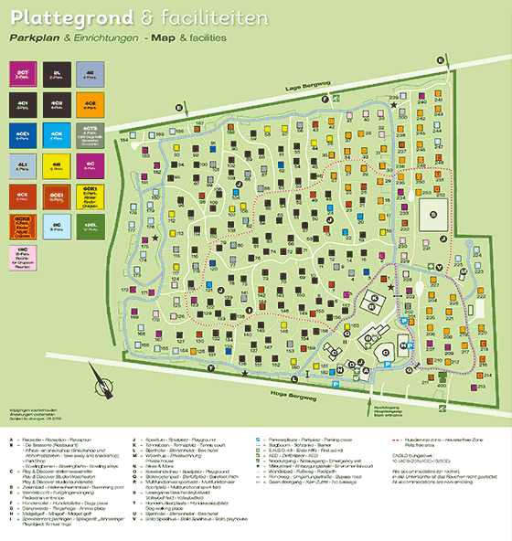 Plattegrond Landal Heideheuvel - geplaatst door Huurtent.be
