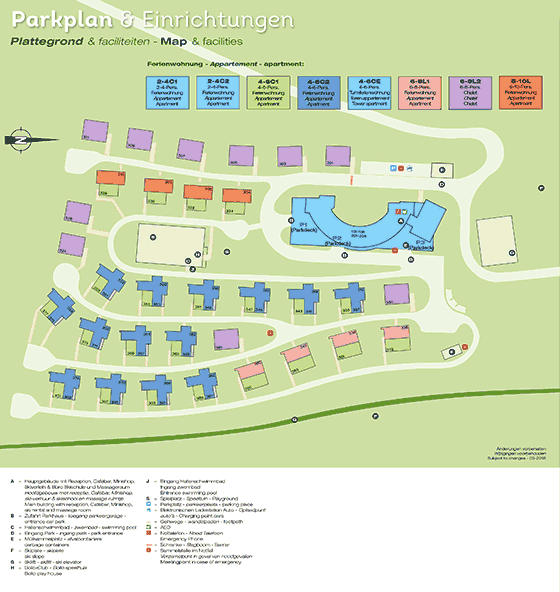 Plattegrond Landal Katschberg - geplaatst door Huurtent.be