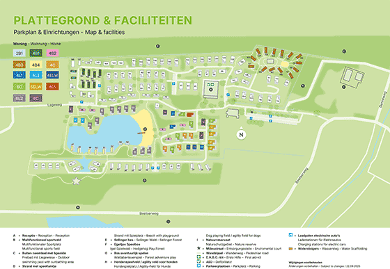 Plattegrond Landal Landgoed Bourtange - geplaatst door Huurtent.be