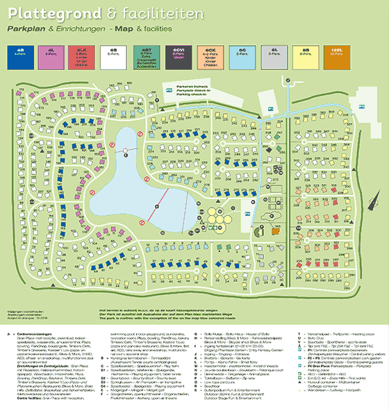 Plattegrond Landal Landgoed 't Loo - geplaatst door Huurtent.be