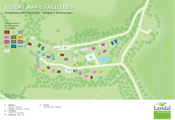 Plattegrond Landal Leycroft Valley - geplaatst door Huurtent.be