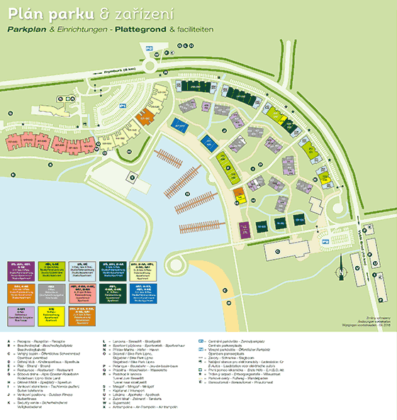 Plattegrond Landal Marina Lipno - geplaatst door Huurtent.be