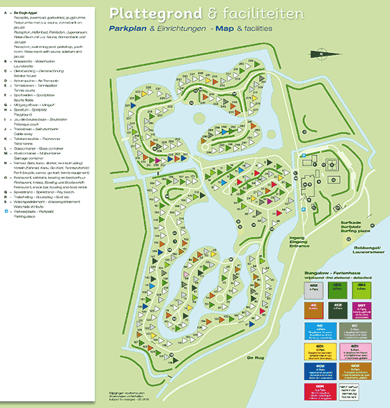 Plattegrond Landal Natuurdorp Suyderoogh - geplaatst door Huurtent.be