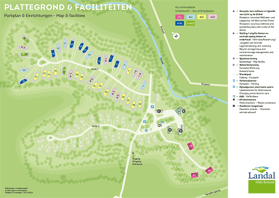 Plattegrond Landal Olde Kottink - geplaatst door Huurtent.be
