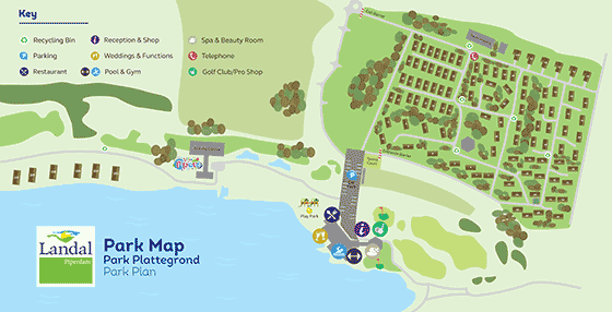 Plattegrond Landal Piperdam - geplaatst door Huurtent.be