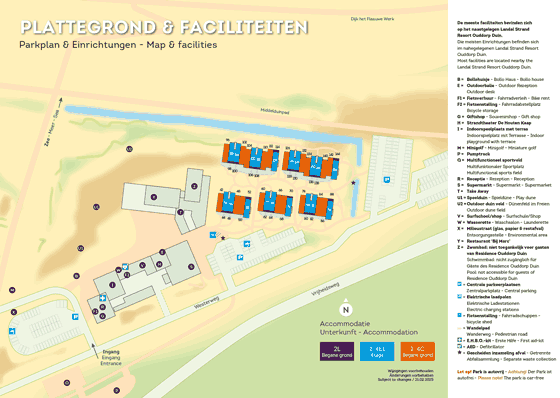 Plattegrond Landal Residence Ouddorp Duin - geplaatst door Huurtent.be