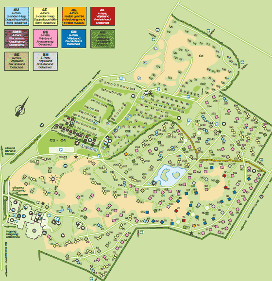 Plattegrond Landal Sluftervallei - geplaatst door Huurtent.be