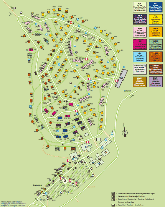 Plattegrond Landal Sonnenberg - geplaatst door Huurtent.be