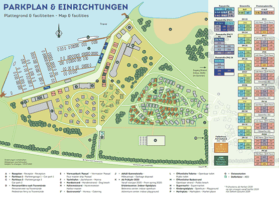 Plattegrond Landal Travemünde - geplaatst door Huurtent.be
