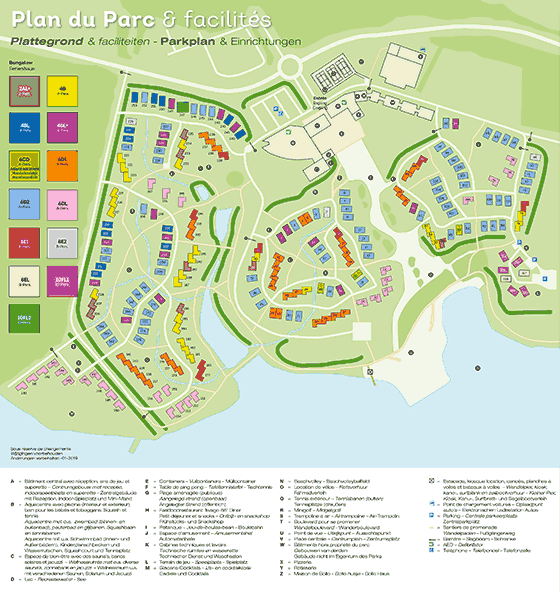 Plattegrond Landal Village l'Eau d'Heure - geplaatst door Huurtent.be