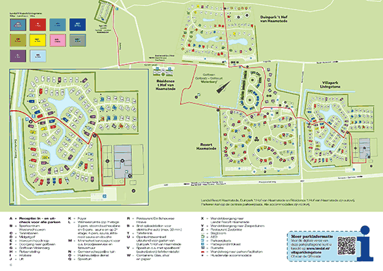 Plattegrond Landal Villapark Livingstone - geplaatst door Huurtent.be