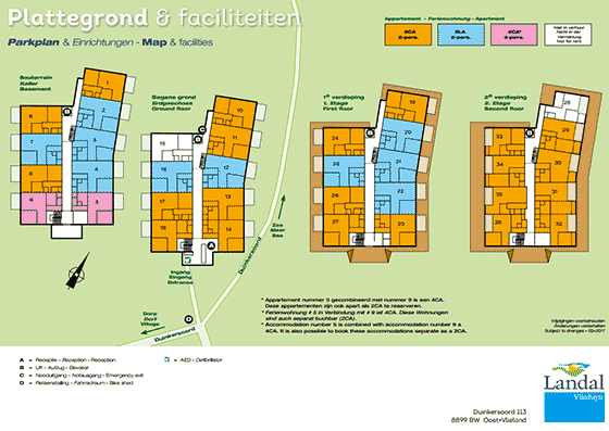 Plattegrond Landal Vlieduyn - geplaatst door Huurtent.be