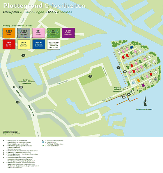 Plattegrond Landal Waterpark Terherne - geplaatst door Huurtent.be