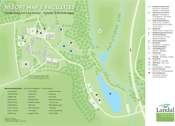Plattegrond Landal Whalesborough Resort & Spa - geplaatst door Huurtent.be