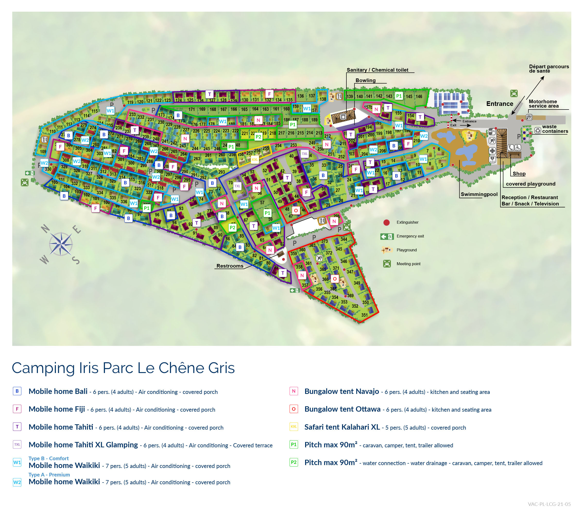 Plattegrond Le Chêne Gris