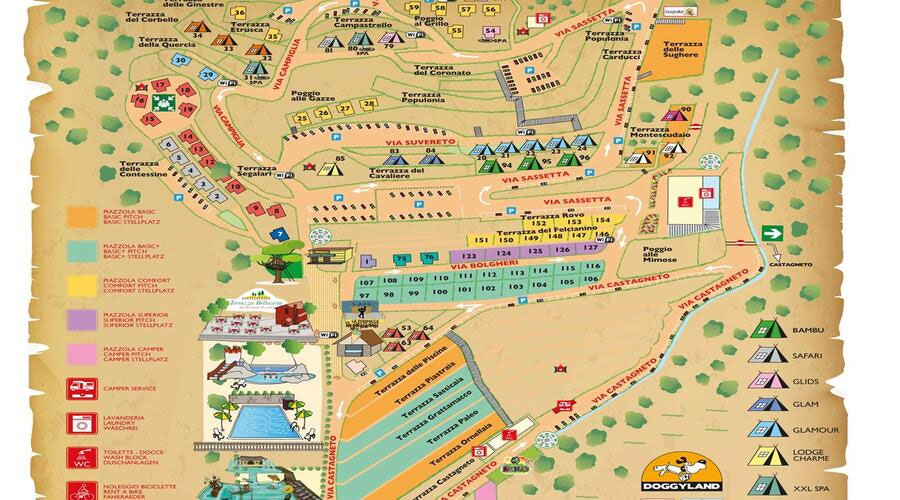 Plattegrond Le Pianacce