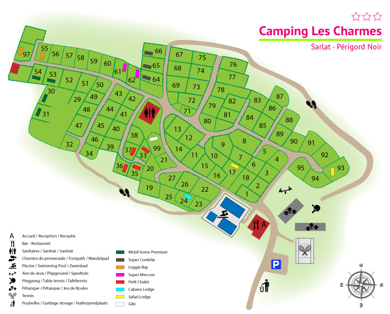 Plattegrond Les Charmes