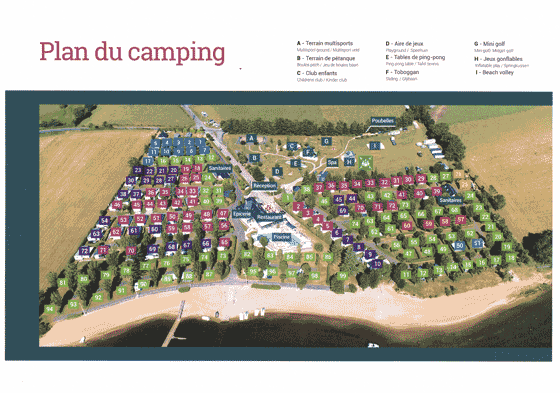 Plattegrond camping Les Genêts (Aveyron) - geplaatst door Huurtent.be