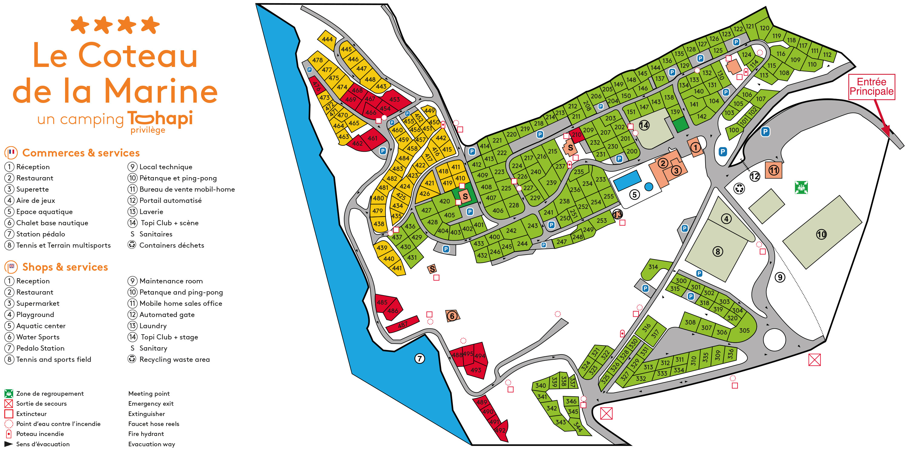 Plattegrond Les Gorges de Provence