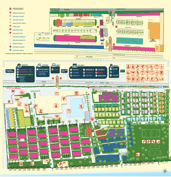 Plattegrond camping Lido d'Abruzzo - geplaatst door Huurtent.be