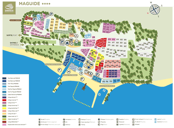 Plattegrond camping Maguide - geplaatst door Huurtent.be