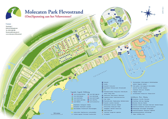 Plattegrond camping Molecaten Park Flevostrand - geplaatst door Huurtent.be