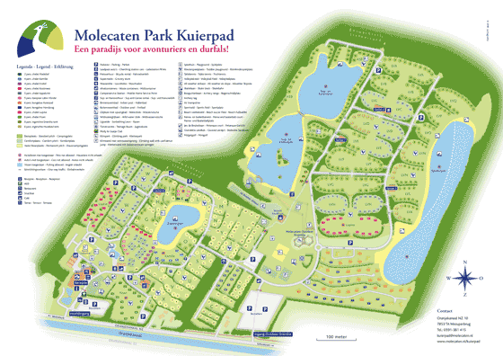 Plattegrond camping Molecaten Park Kuierpad - geplaatst door Huurtent.be