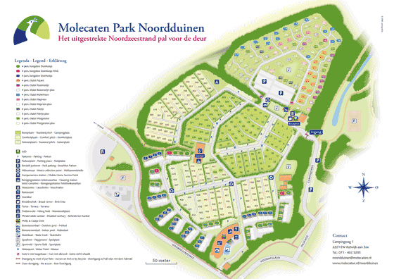 Plattegrond camping Molecaten Park Noordduinen - geplaatst door Huurtent.be