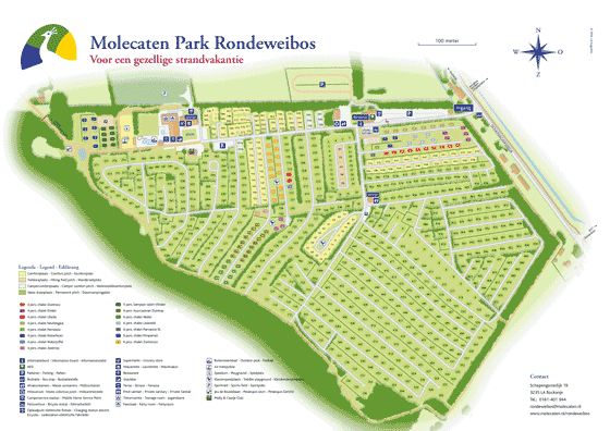 Plattegrond camping Molecaten Park Rondeweibos - geplaatst door Huurtent.be