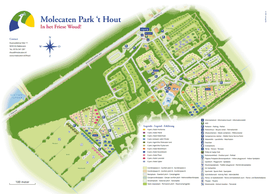 Plattegrond camping Molecaten Park 't Hout - geplaatst door Huurtent.be Plattegrond camping Molecaten Park 't Hout - geplaatst door Huurtent.be