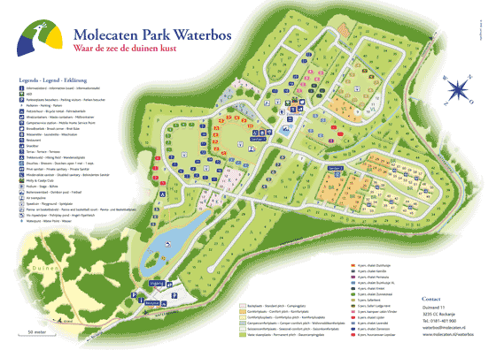 Plattegrond camping Molecaten Park Waterbos - geplaatst door Huurtent.be