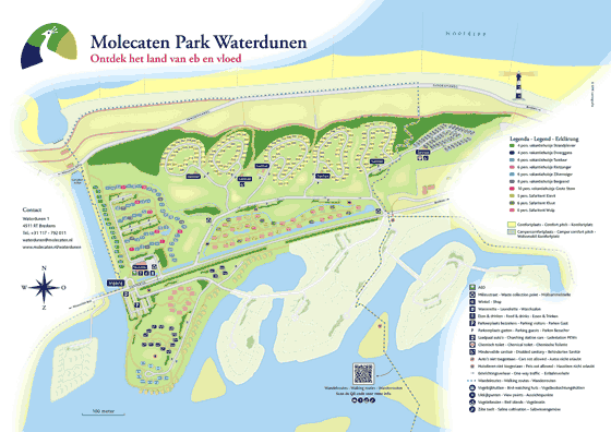 Plattegrond camping Molecaten Park Waterdunen - geplaatst door Huurtent.be