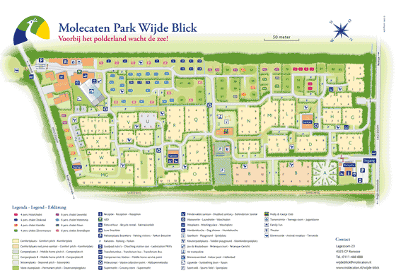 Plattegrond camping Molecaten Park Wijde Blick - geplaatst door Huurtent.be