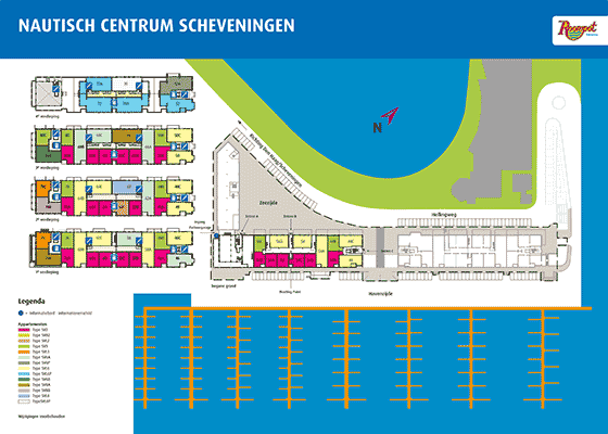 Plattegrond Nautisch Centrum Scheveningen - geplaatst door Huurtent.be
