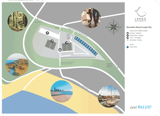 Plattegrond Noordzee Resort Vlissingen - geplaatst door Huurtent.be