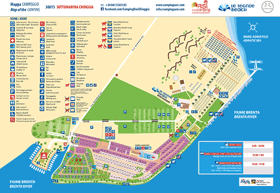 Plattegrond camping Oasi - geplaatst door Huurtent.be