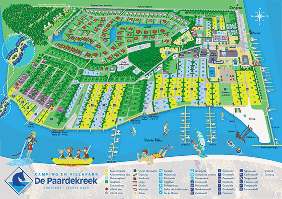 Plattegrond camping Paardekreek - geplaatst door Huurtent.be