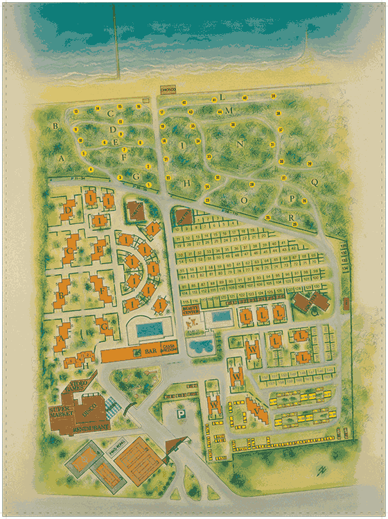 Plattegrond camping Punta Spin - geplaatst door Huurtent.be