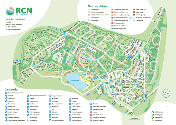 Plattegrond camping RCN de Flaasbloem - geplaatst door Huurtent.be Plattegrond camping RCN de Flaasbloem - geplaatst door Huurtent.be