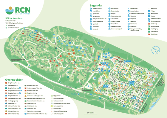 Plattegrond camping RCN de Noordster - geplaatst door Huurtent.be Plattegrond camping RCN de Noordster - geplaatst door Huurtent.be