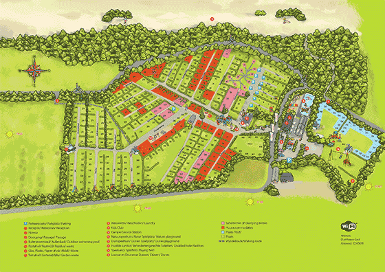 Plattegrond Recreatiepark Duinhoeve - geplaatst door Huurtent.be