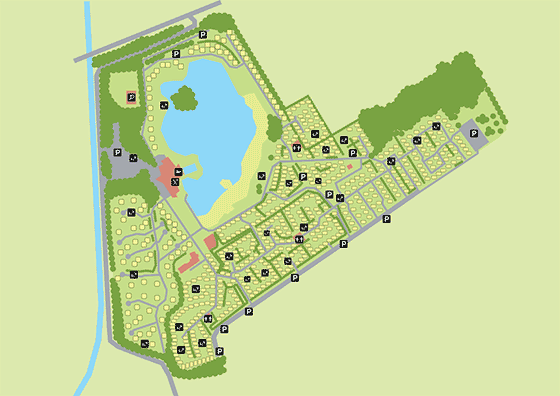Plattegrond Recreatiepark Hunzedal - geplaatst door Huurtent.be