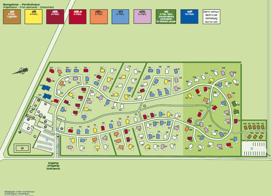 Plattegrond Resort Boschmolenplas - geplaatst door Huurtent.be