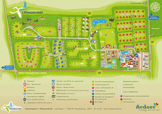 Plattegrond camping Rheezerwold - geplaatst door Huurtent.be Plattegrond camping Rheezerwold - geplaatst door Huurtent.be